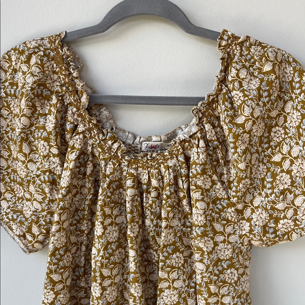 FAHERTY Annabelle Top in Golden Theodora Floral - Picture 3 of 6
